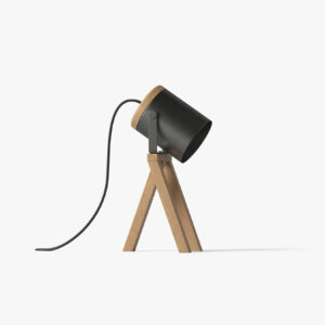 Black Wood Lamp